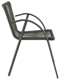 Fauteuil gris anthracite 78x54x55 cm Saint_raphael - FLEXMOB Outlet