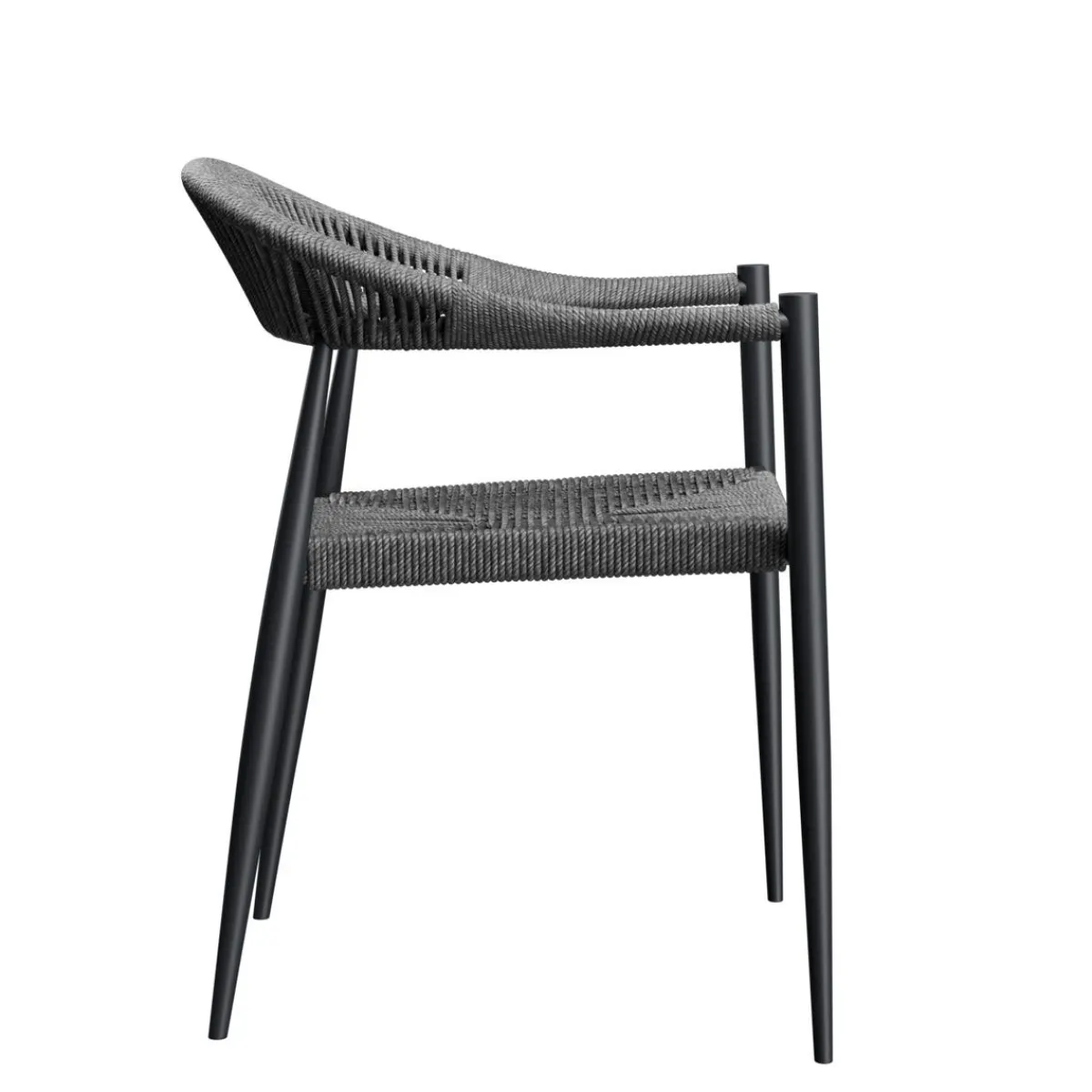 Fauteuil gris anthracite 77x57x58 cm Amsterdam - FLEXMOB Sale