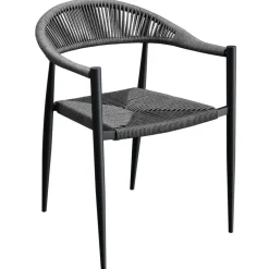 Fauteuil gris anthracite 77x57x58 cm Amsterdam - FLEXMOB Sale
