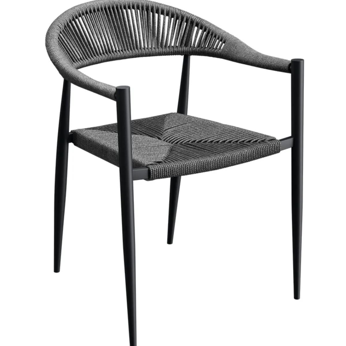 Fauteuil gris anthracite 77x57x58 cm Amsterdam - FLEXMOB Sale