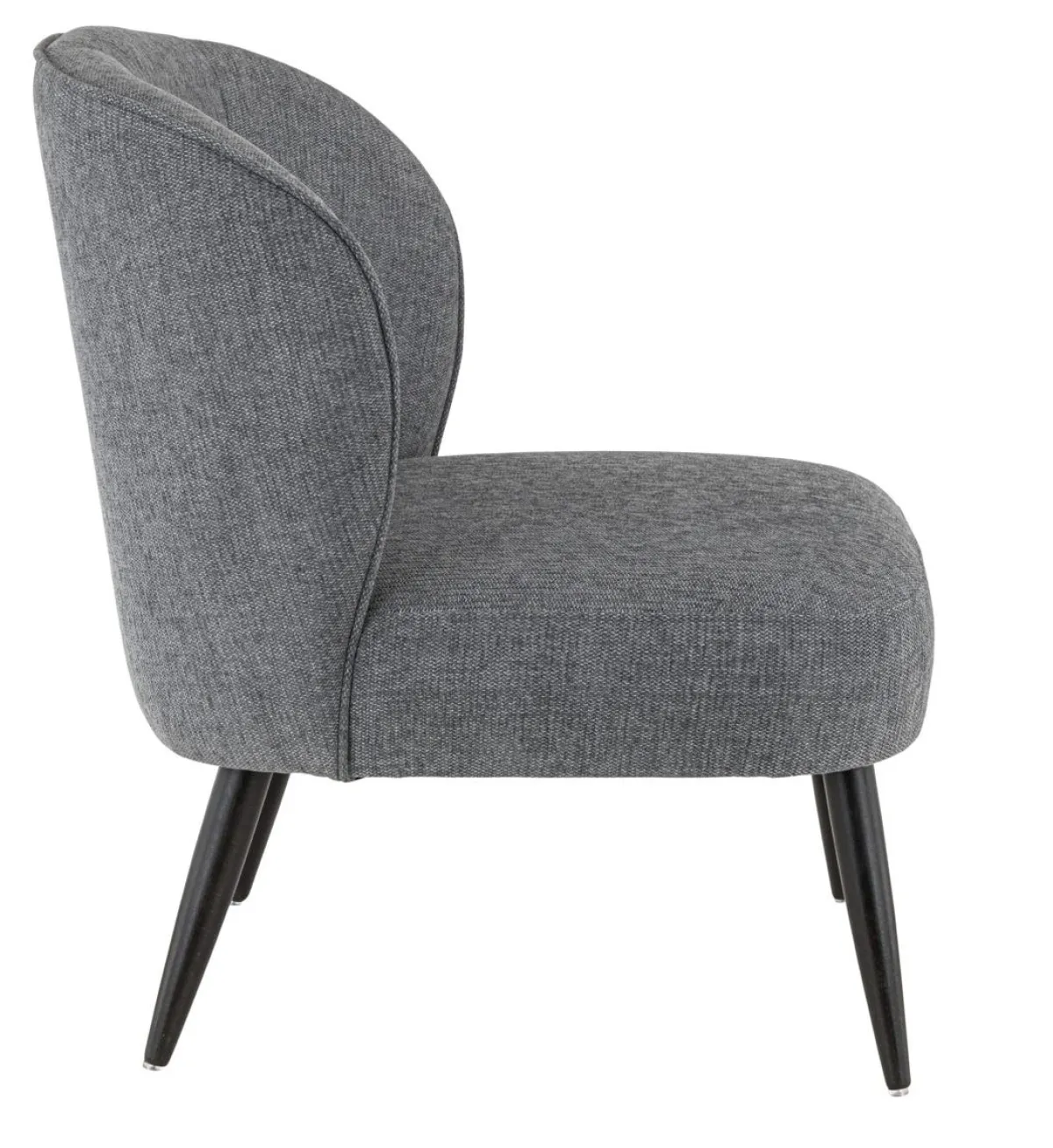 Fauteuil gris foncé 78x70x72 cm Eugenie - FLEXMOB