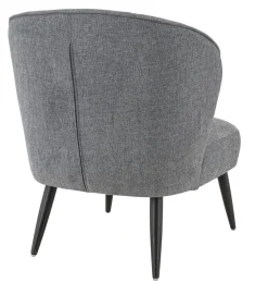 Fauteuil gris foncé 78x70x72 cm Eugenie - FLEXMOB