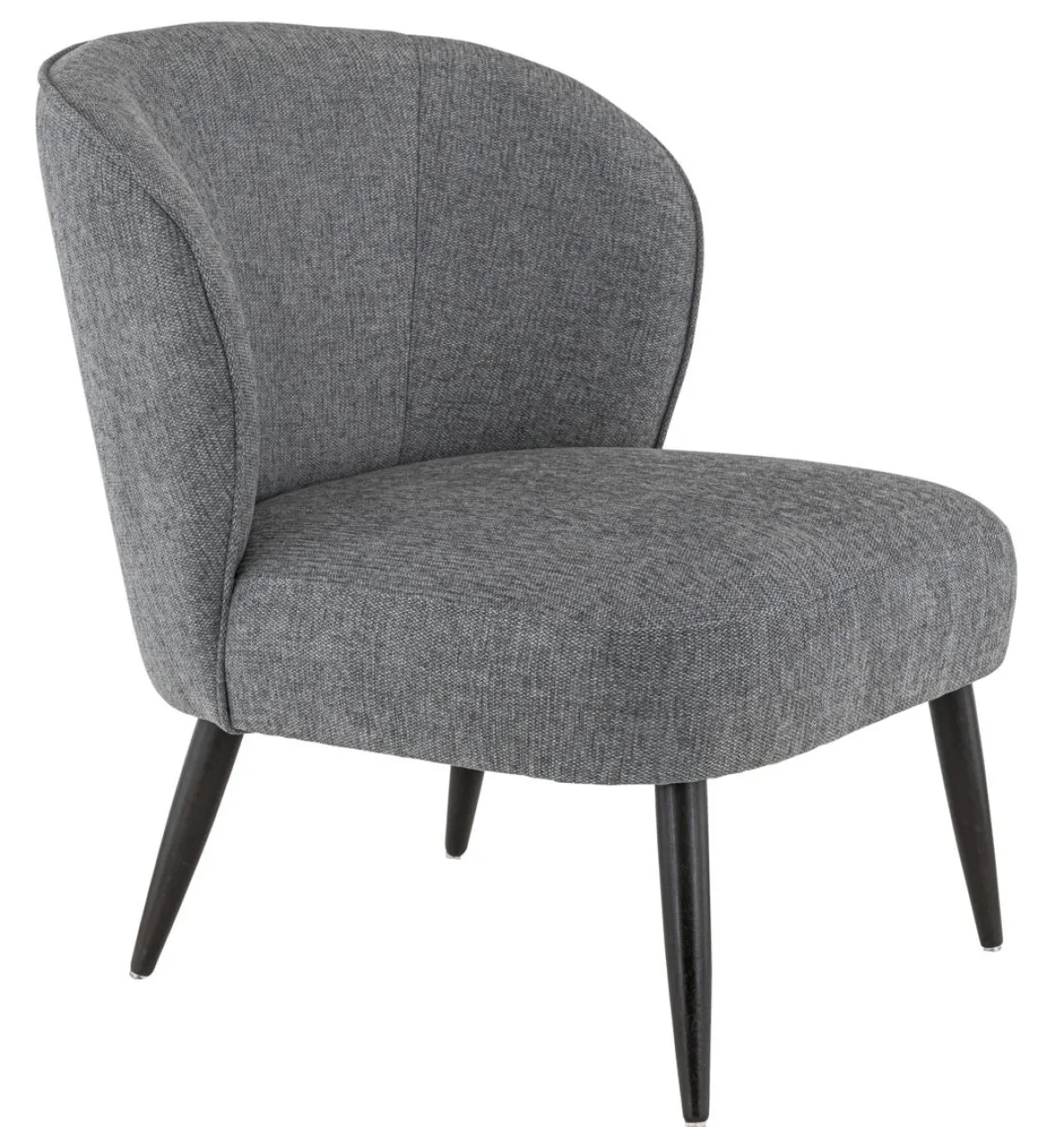 Fauteuil gris foncé 78x70x72 cm Eugenie - FLEXMOB