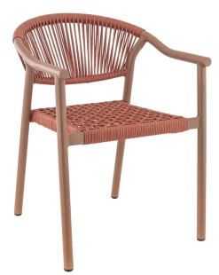 Fauteuil terracotta 76x57x61 cm Denia - FLEXMOB Best