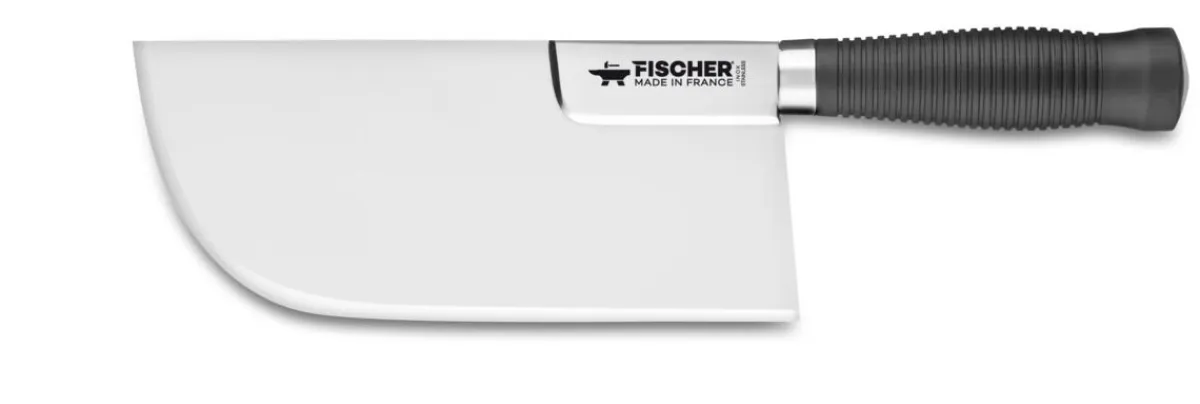 Feuille à fendre inox noir 765 g 24 cm inox plastique - FISCHER