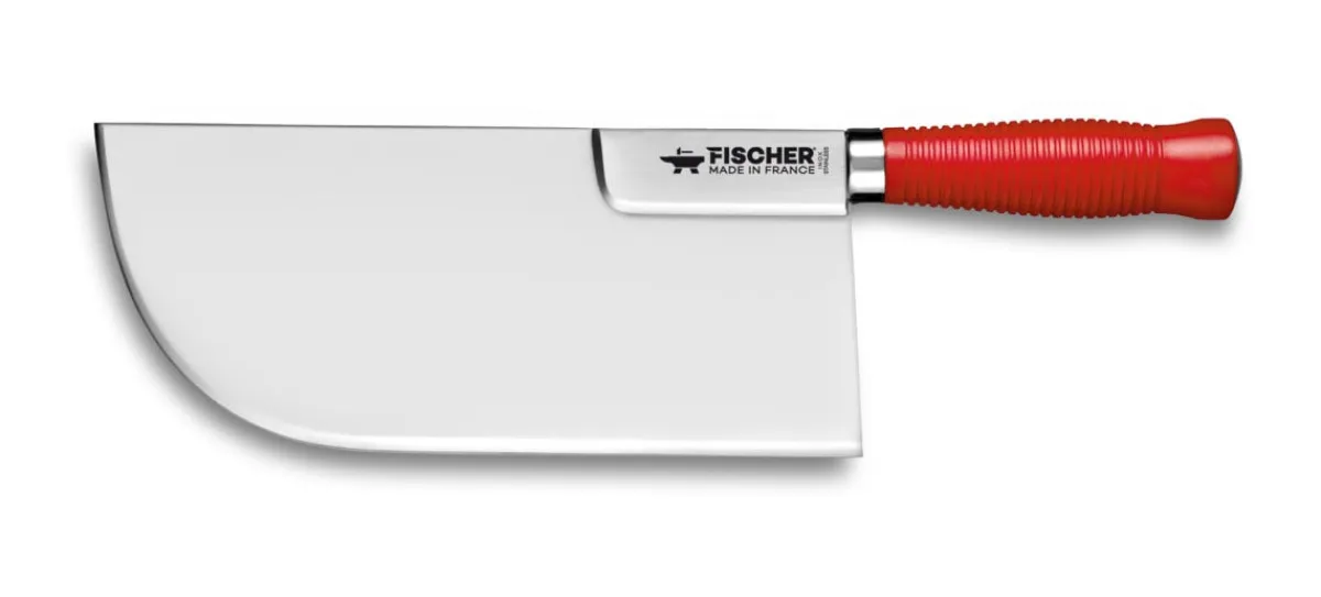 FISCHER Feuille à fendre inox rouge 881 g 26 cm inox plastique Hot