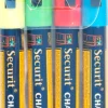 SECURIT Feutres craie couleurs assorties bleu (4 pièces) Best