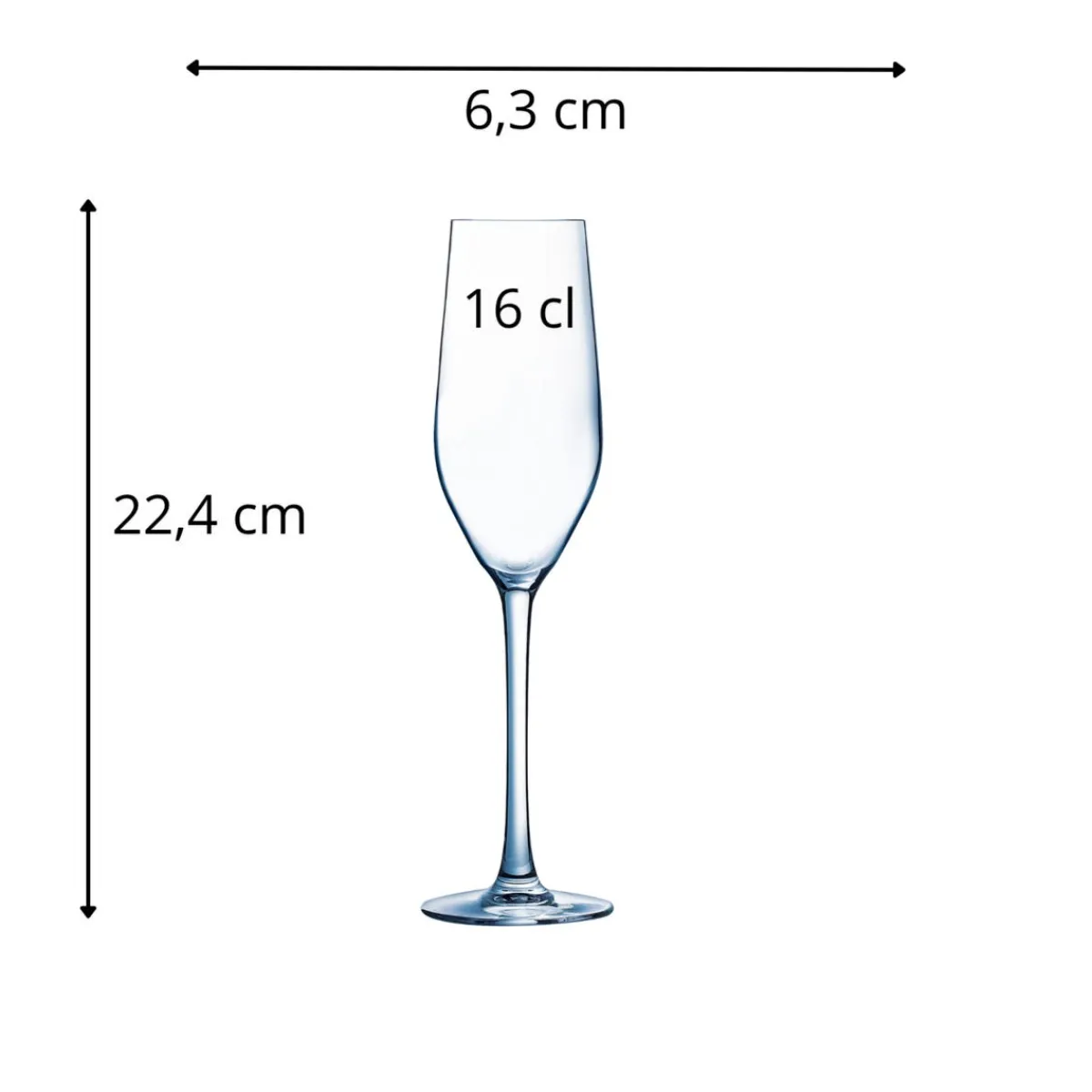 PRO.MUNDI Flûte verre 16 cl Allegro Discount