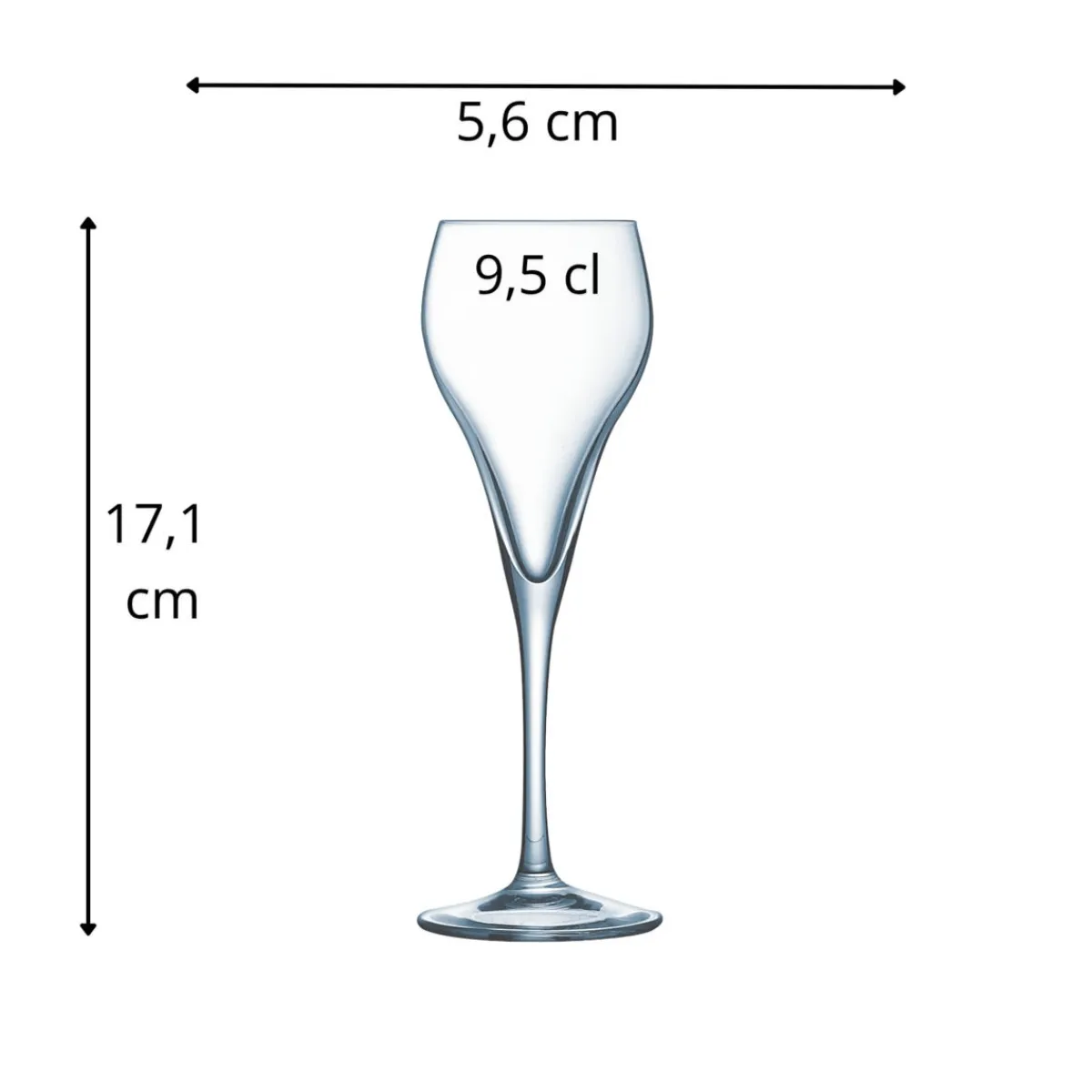 ARCOROC Flûte verre 9,5 cl Brio Hot