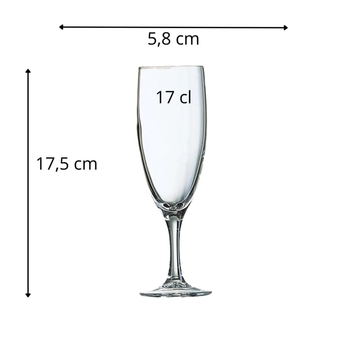 ARCOROC Flûte verre 17 cl Elegance Best