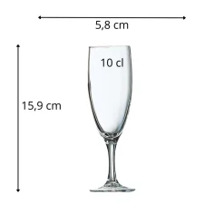 ARCOROC Flûte verre 10 cl Elegance