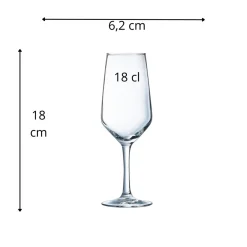 ARCOROC Flûte verre 18 cl Silhouette Hot