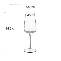 Flûte verre cristallin 40 cl Meravigliosi - LUIGI BORMIOLI Online