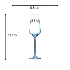 Flûte verre cristallin 21 cl Reveal Up - CHEF & SOMMELIER Best