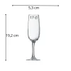 Flûte verre trempé 17 cl Elisa - ARCOROC Best