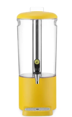 HENDI Fontaine à jus de fruit ABS jaune 31,8x21,6x53,2 cm 8 L Uniq Hot