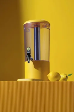 HENDI Fontaine à jus de fruit ABS jaune 31,8x21,6x53,2 cm 8 L Uniq Hot