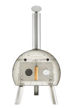Four à bois d'extérieur inox 75,5x44x92 cm Marcel - L.TELLIER Discount