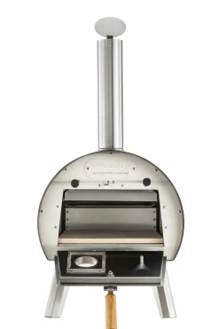Four à bois d'extérieur inox 75,5x44x92 cm Marcel - L.TELLIER Discount