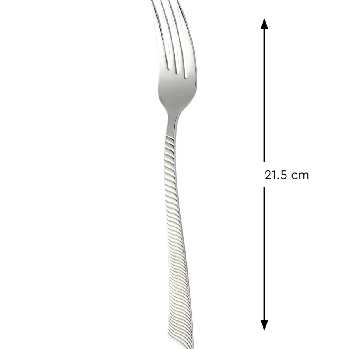 PRO.MUNDI Fourchette de table inox 18/10 21,5 cm Wave Cisele Discount