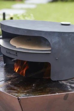 BARBECOOK Four à pizza pour brasero acier 51,5x46x27,5 cm Nestor Discount