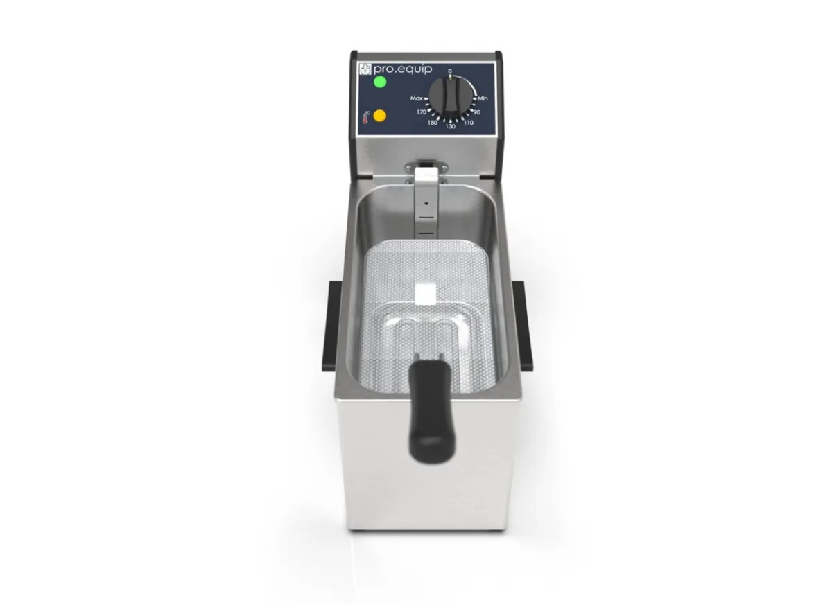Friteuse sans robinet argent 230v 5 L - PRO.EQUIP
