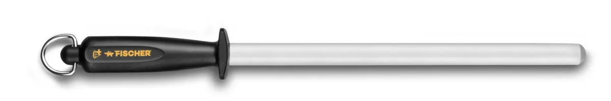 FISCHER Fusil acier noir 46x7,5x3 cm 27 cm Diamant + taillage extra fin Outlet