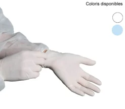 Gants latex blanc M (100 pièces) - Aucune Online