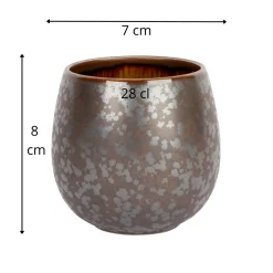 PROOF Gobelet argent porcelaine 28 cl Ø 7 cm Elements Mineral Clearance