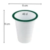 Aucune Gobelet blanc acier émaillé 400 ml Hot