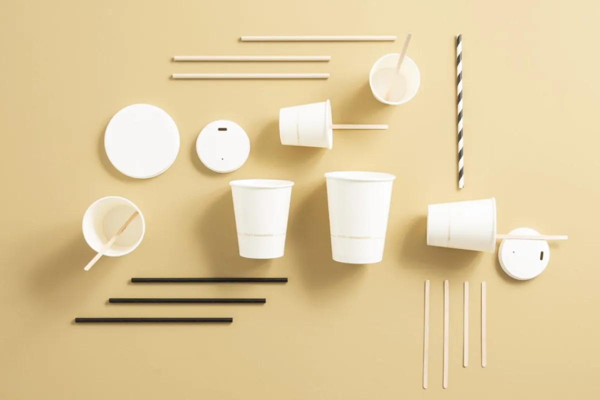Gobelet blanc papier Ø 9 cm 40 cl Oxstal (50 pièces) - EARTH ESSENTIALS Online