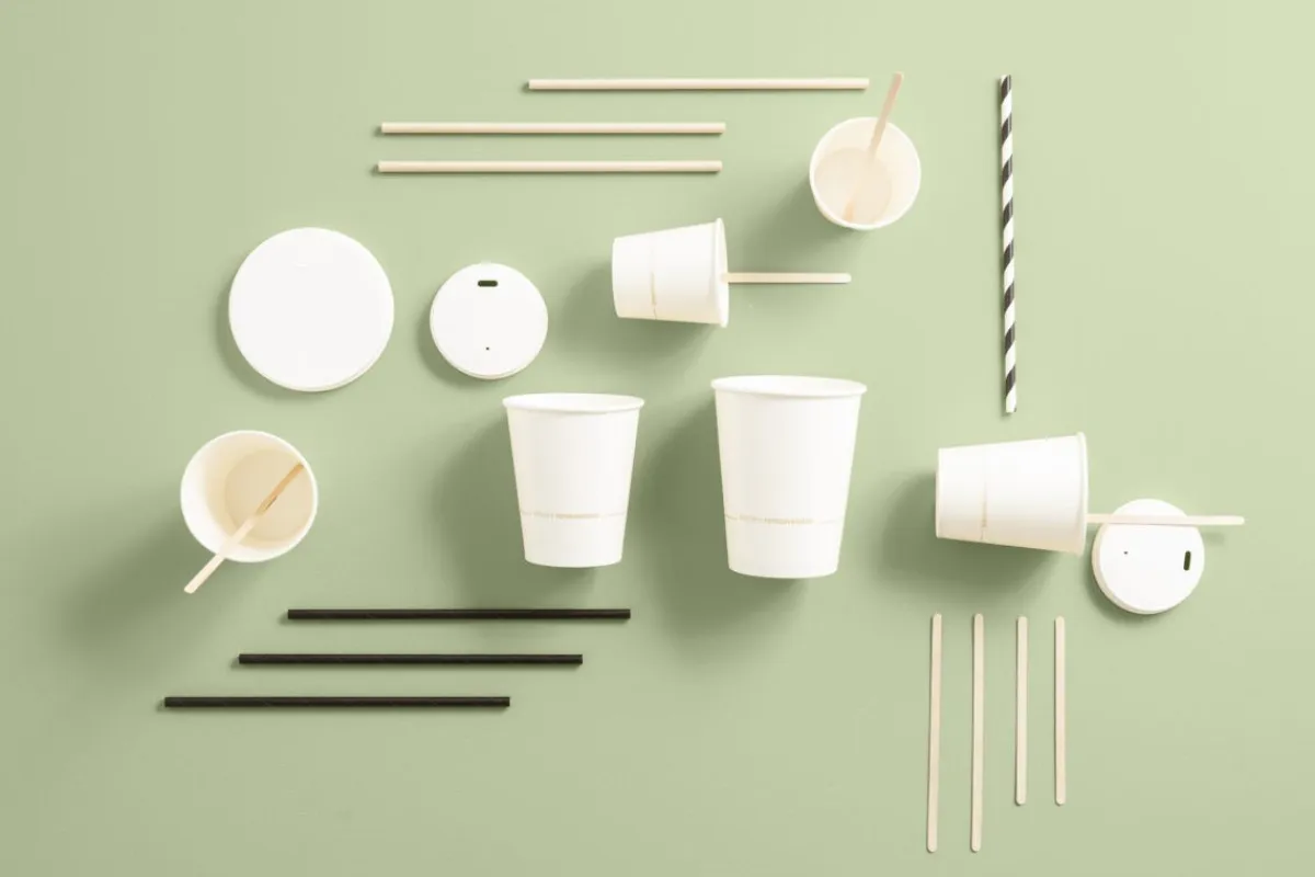 Gobelet blanc papier Ø 9 cm 40 cl Oxstal (50 pièces) - EARTH ESSENTIALS Online