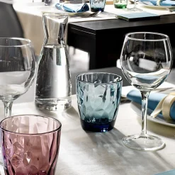 Gobelet bleu verre 30,5 cl Diamond - BORMIOLI ROCCO Best