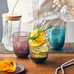 Gobelet bleu verre pressé 26 cl Ouessant - LA ROCHERE Best
