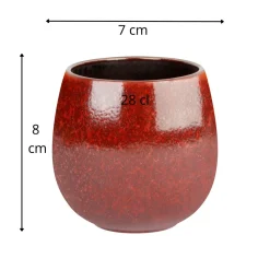 Gobelet brun porcelaine 28 cl Ø 7 cm Elements Maroon - PROOF Best