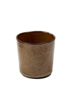 SERAX Gobelet à café rond brun grès émaillé 15 cl Ø 7,4 cm Merci Hot