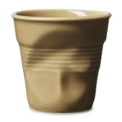 REVOL Gobelet cappuccino conique havane porcelaine 18 cl Ø 8,5 cm Froisse Outlet