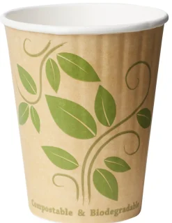 Gobelet double paroi beige papier 350 ml (35 pièces) - DUNI New