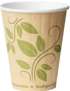 DUNI Gobelet double paroi beige papier 240 ml (40 pièces) Outlet