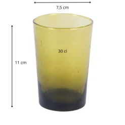 PRO.MUNDI Gobelet empilable ambre verre recyclé 30 cl Pia