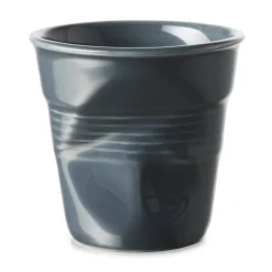 REVOL Gobelet expresso Graphite porcelaine culinaire 8 cl Ø 6,5 cm Froisse New