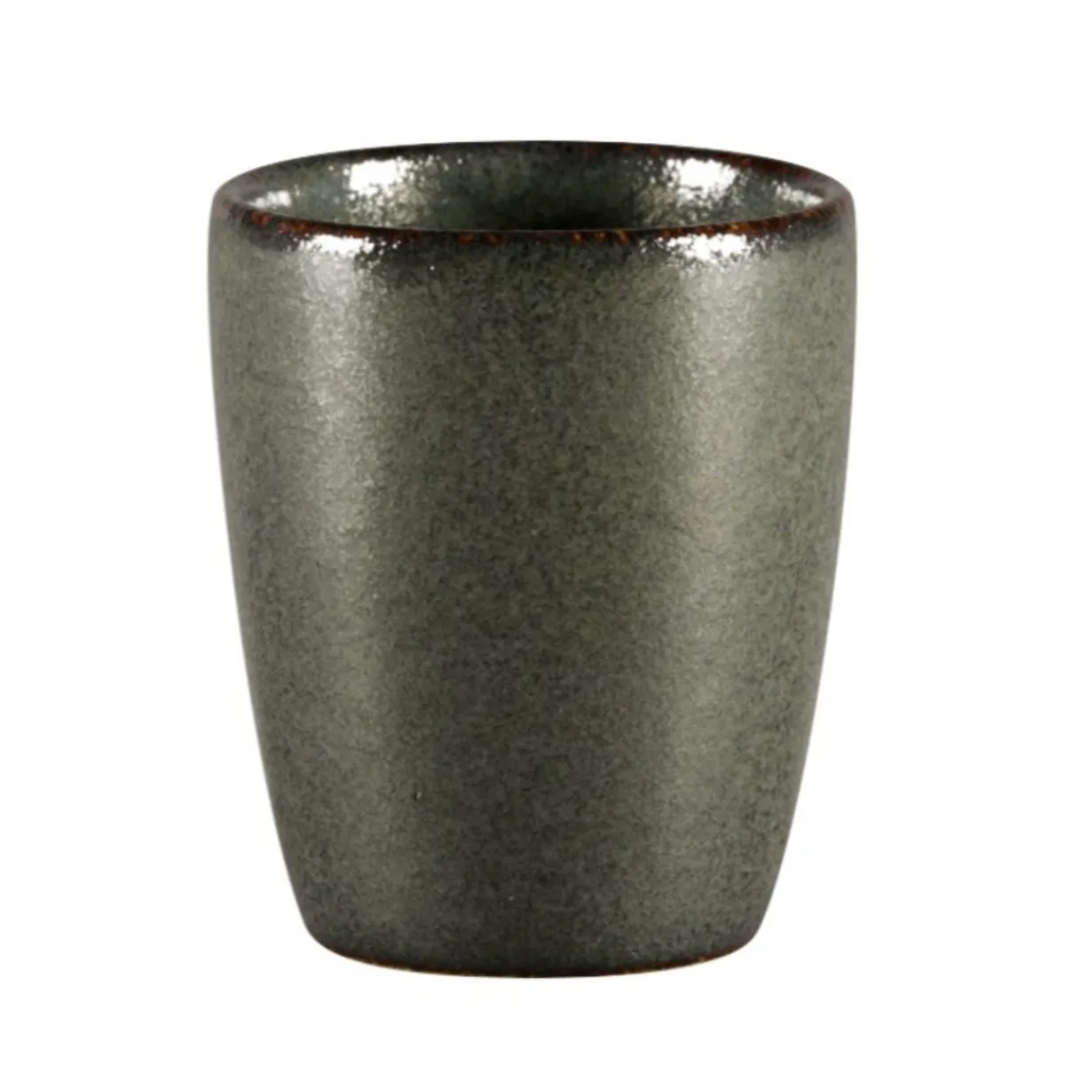 RAK Gobelet expresso noir porcelaine vitrifiée 9 cl Ø 5,8 cm stone Ease Discount