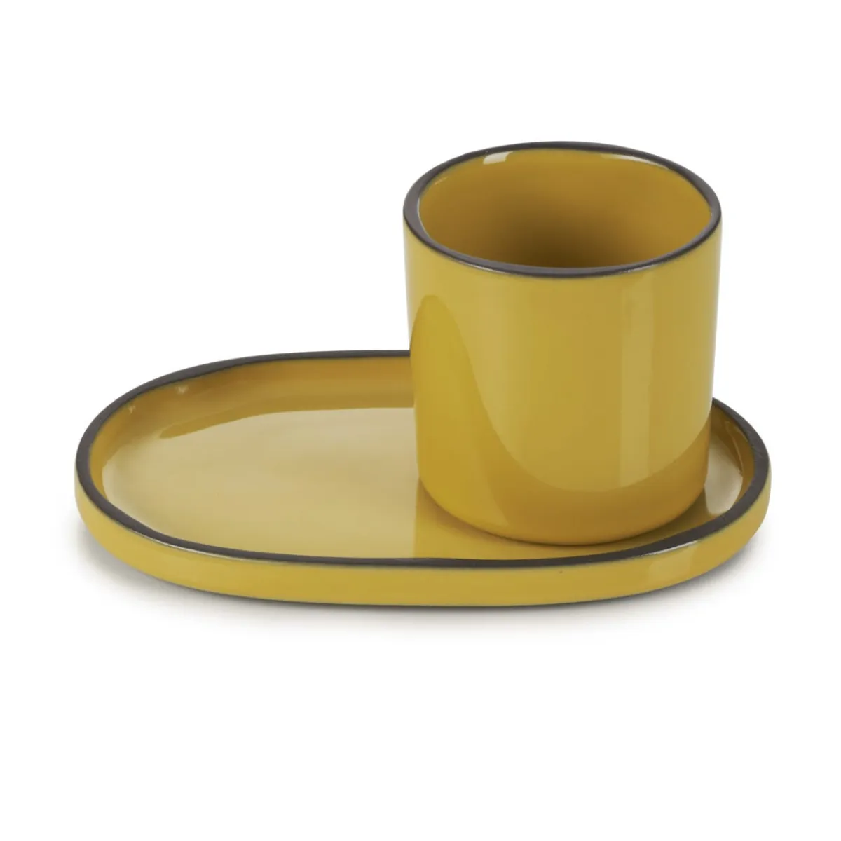 REVOL Gobelet expresso rond jaune porcelaine culinaire 8 cl Ø 5,8 cm Caractère Online