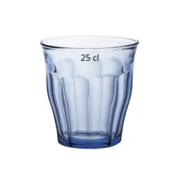 Gobelet forme basse bleu verre trempé 25 cl Picardie - DURALEX Hot