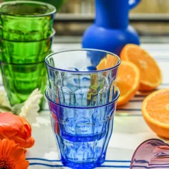 Gobelet forme basse bleu verre trempé 25 cl Picardie - DURALEX Hot