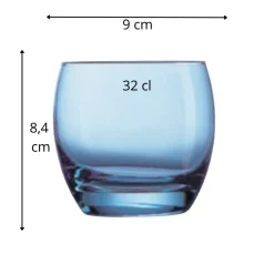 ARCOROC Gobelet forme basse bleu verre 32 cl Salto Clearance