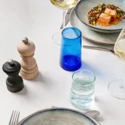 PRO.MUNDI Gobelet forme basse bleu verre 22 cl Artic Clearance