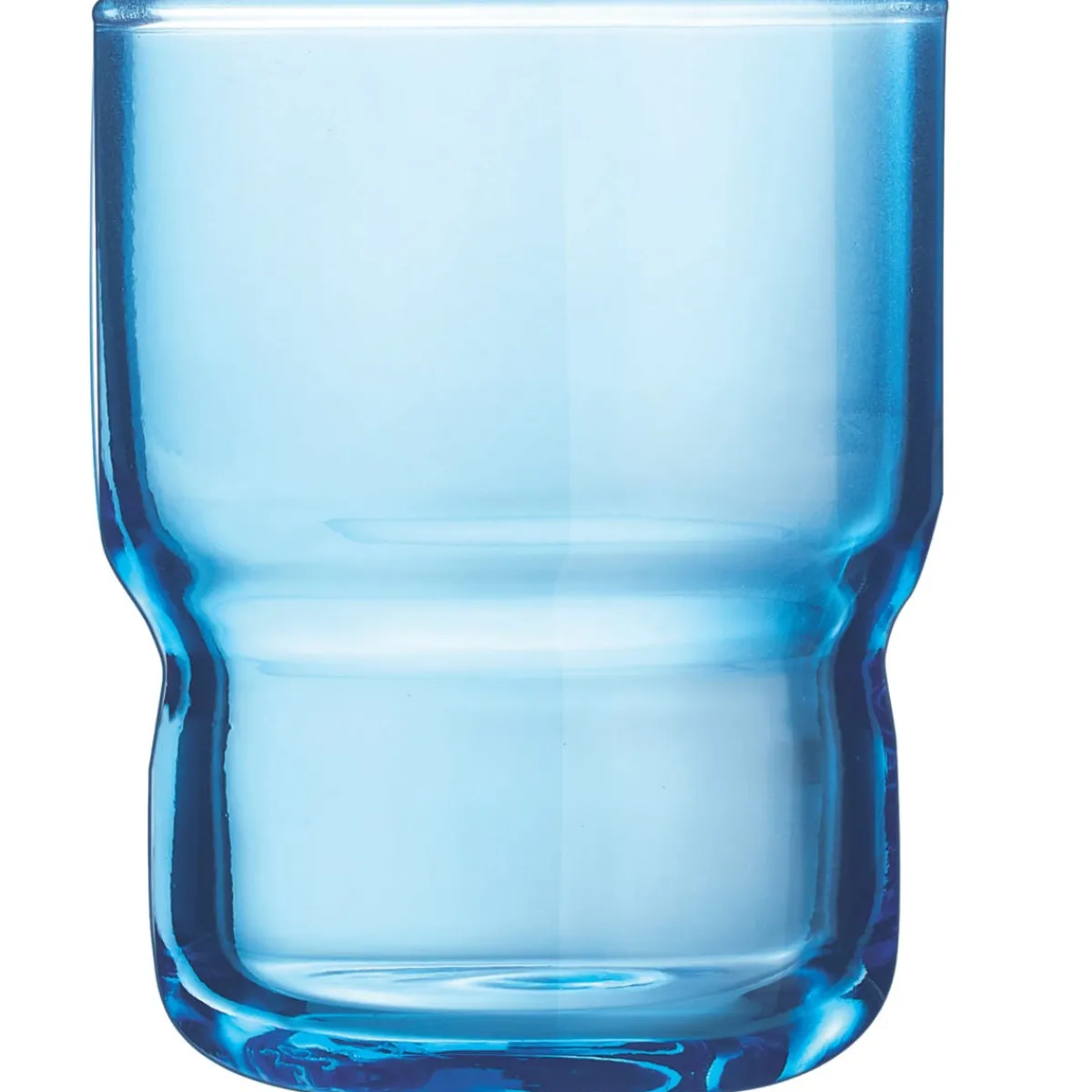 ARCOROC Gobelet forme basse bleu verre trempé 16 cl Log Brush Discount