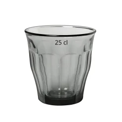 Gobelet forme basse gris verre trempé 25 cl Picardie - DURALEX New