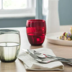 Gobelet forme basse rouge verre 30 cl Baya - PRO.MUNDI New